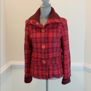 Free People red plaid jacket